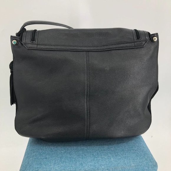 Kate Spade Black Rianne Pratt St. Leather Suede Shoulder Bag - Picture 4 of 9